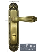 Khóa Cửa Gỗ  M20AB:Khóa cửa gỗ đẹp đơn giản, đồng đúc, phù hợp mọi phong cách, hàng chính hãng nhập khẩu từ Tây Ban Nha thương hiệu Libra, giá rất dễ dùng.